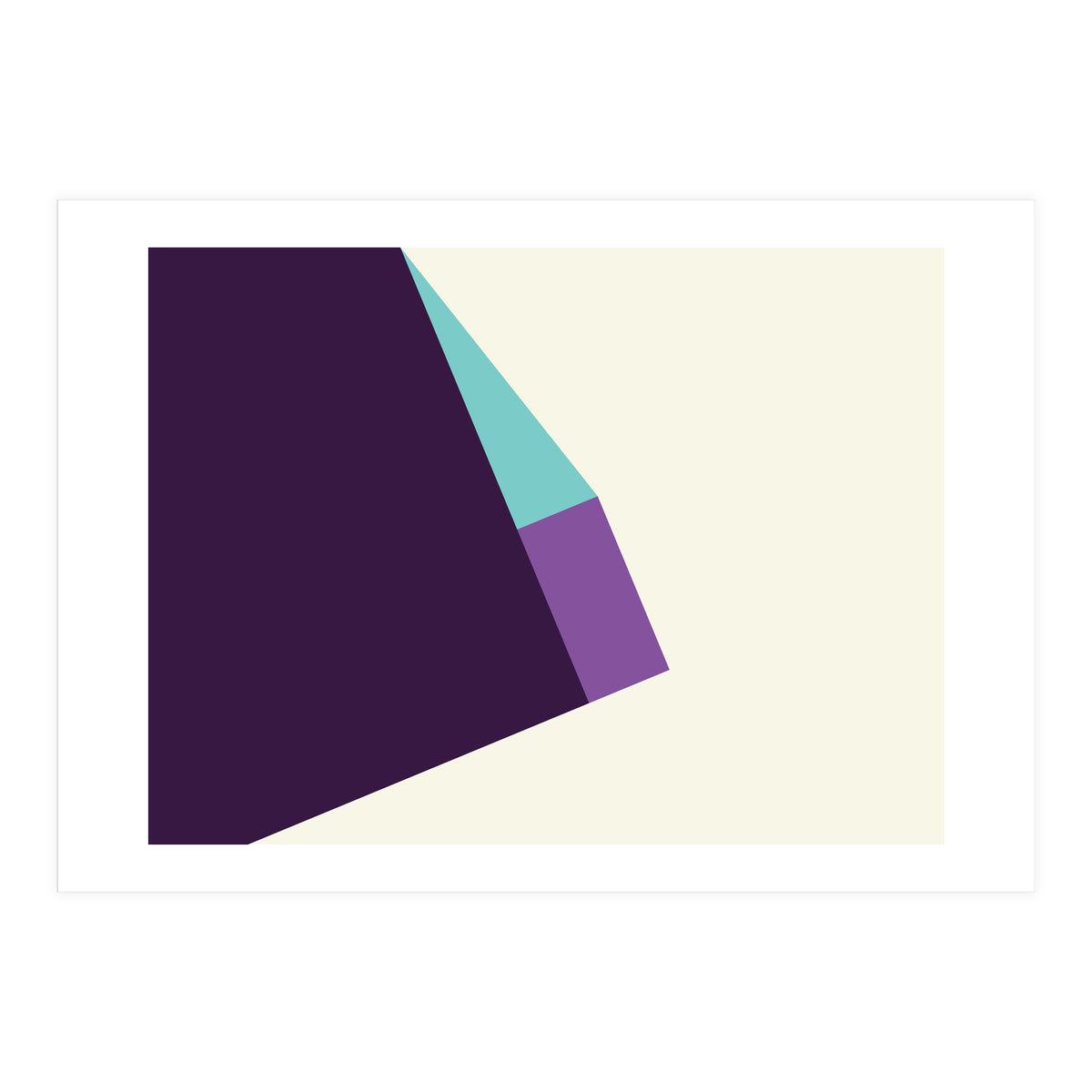 Geometric Shapes No. 42 -  lilac, blue & purple (Print Only)