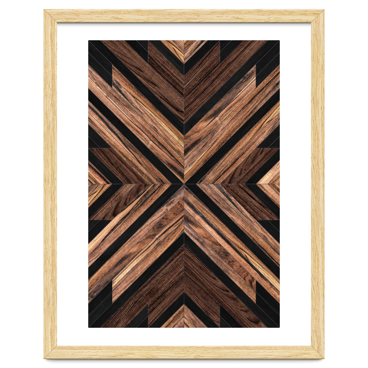 Urban Tribal Pattern No.3 - Wood