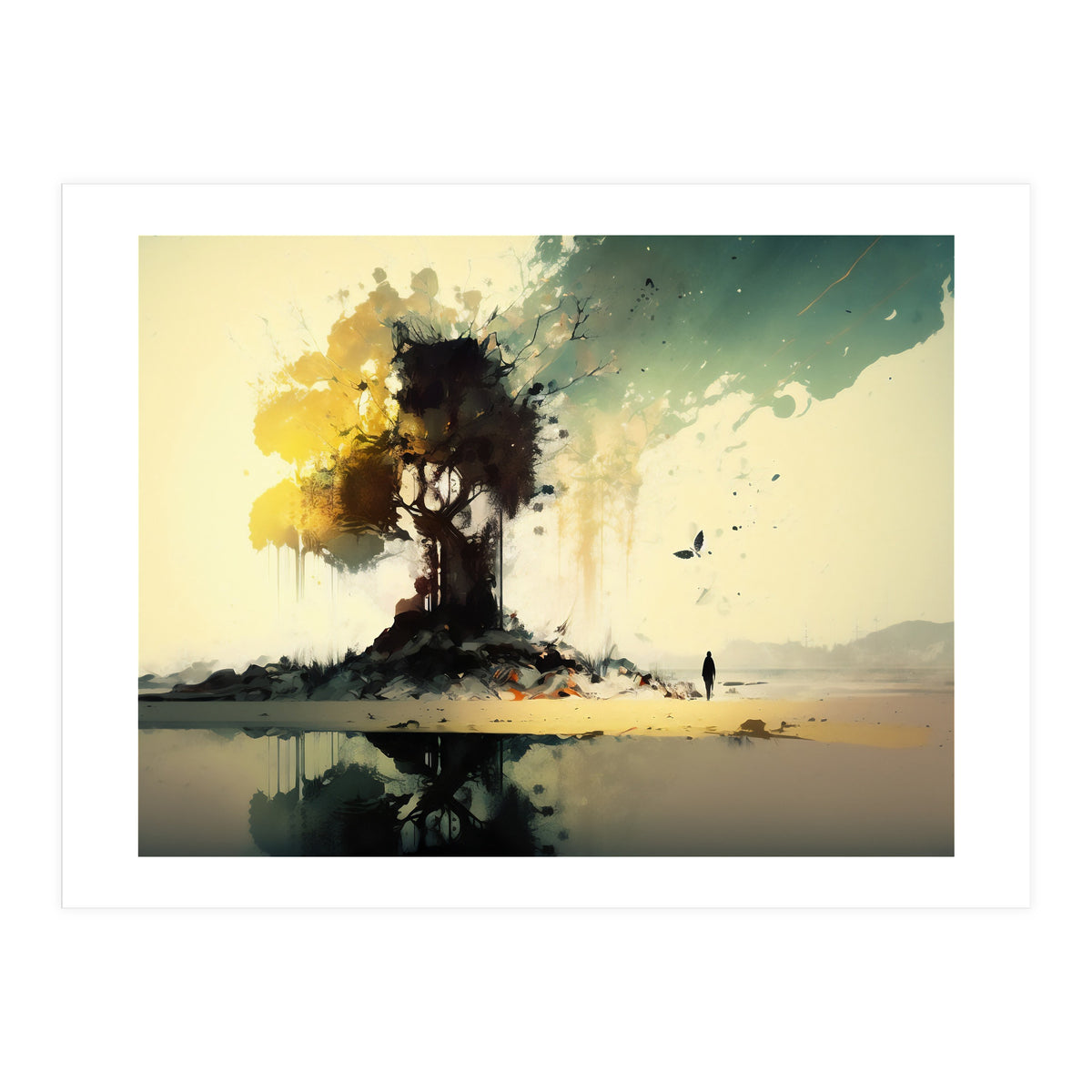 Tree Abstract Painting (Print Only)