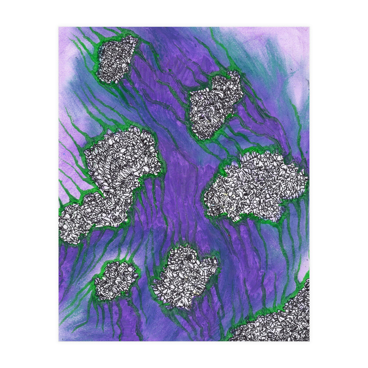 Purple Floating (Print Only)