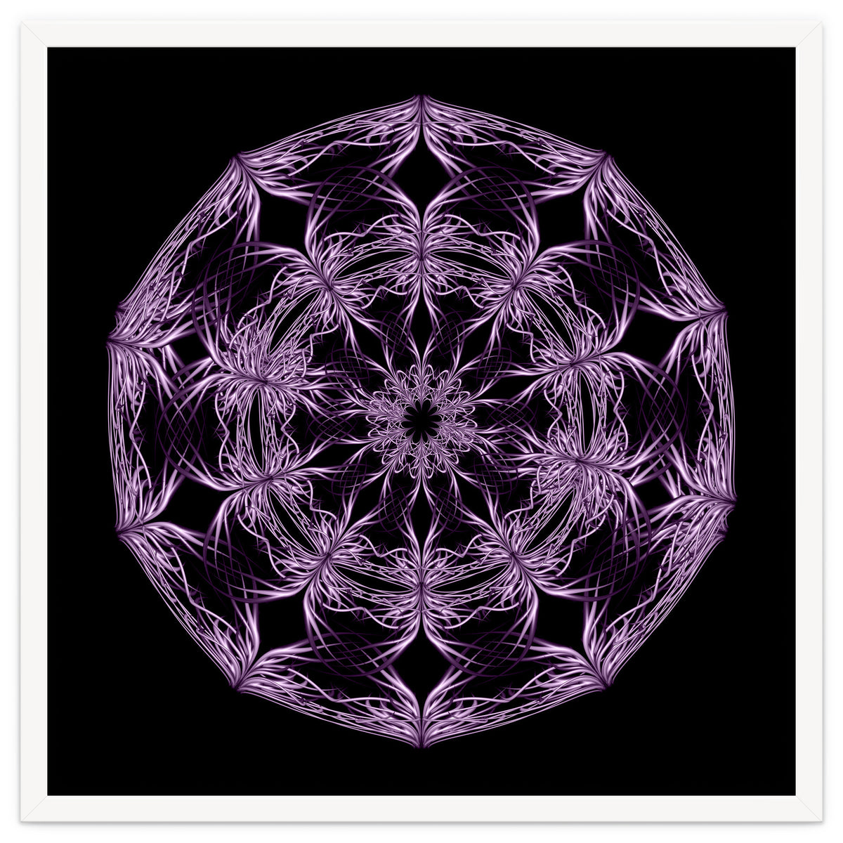 Mandala purple and black