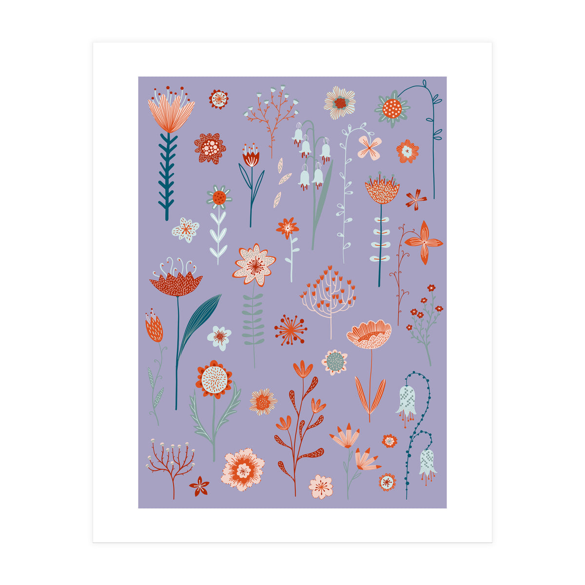 Flowers Of The Summer Purple (Print Only)