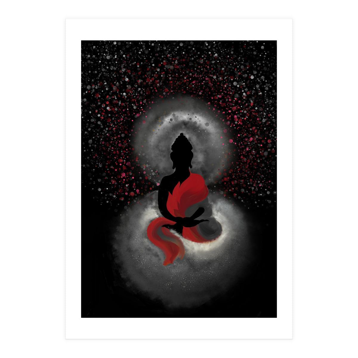 Cosmic Buddha Red (Print Only)