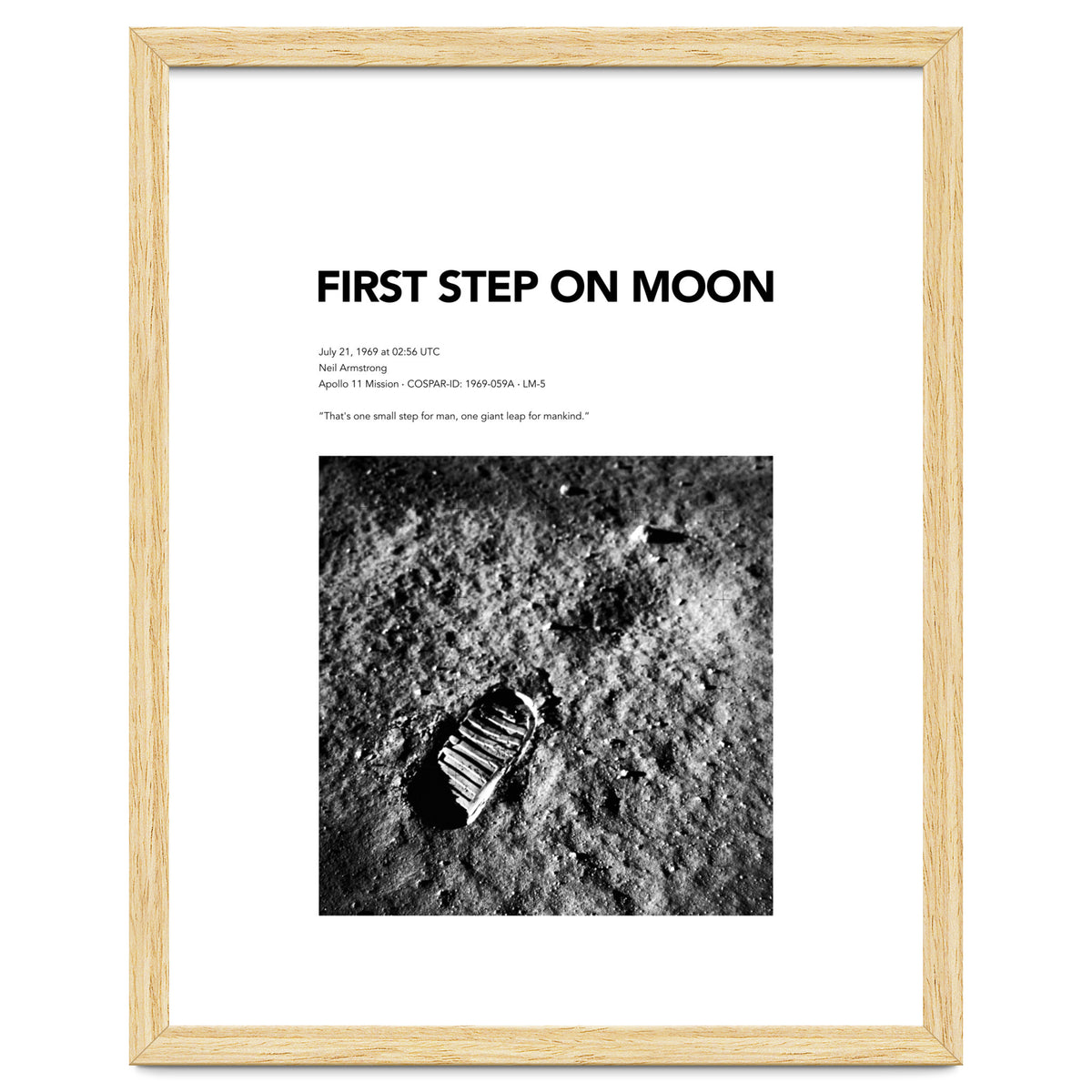 FIRST STEP ON MOON