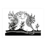 Seahorse Dragons Love Illustration (Print Only) thumbnail