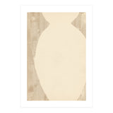 Creame tone vase silhouette (Print Only) thumbnail