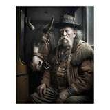 Old Man and His Horse on the Train (Print Only) thumbnail