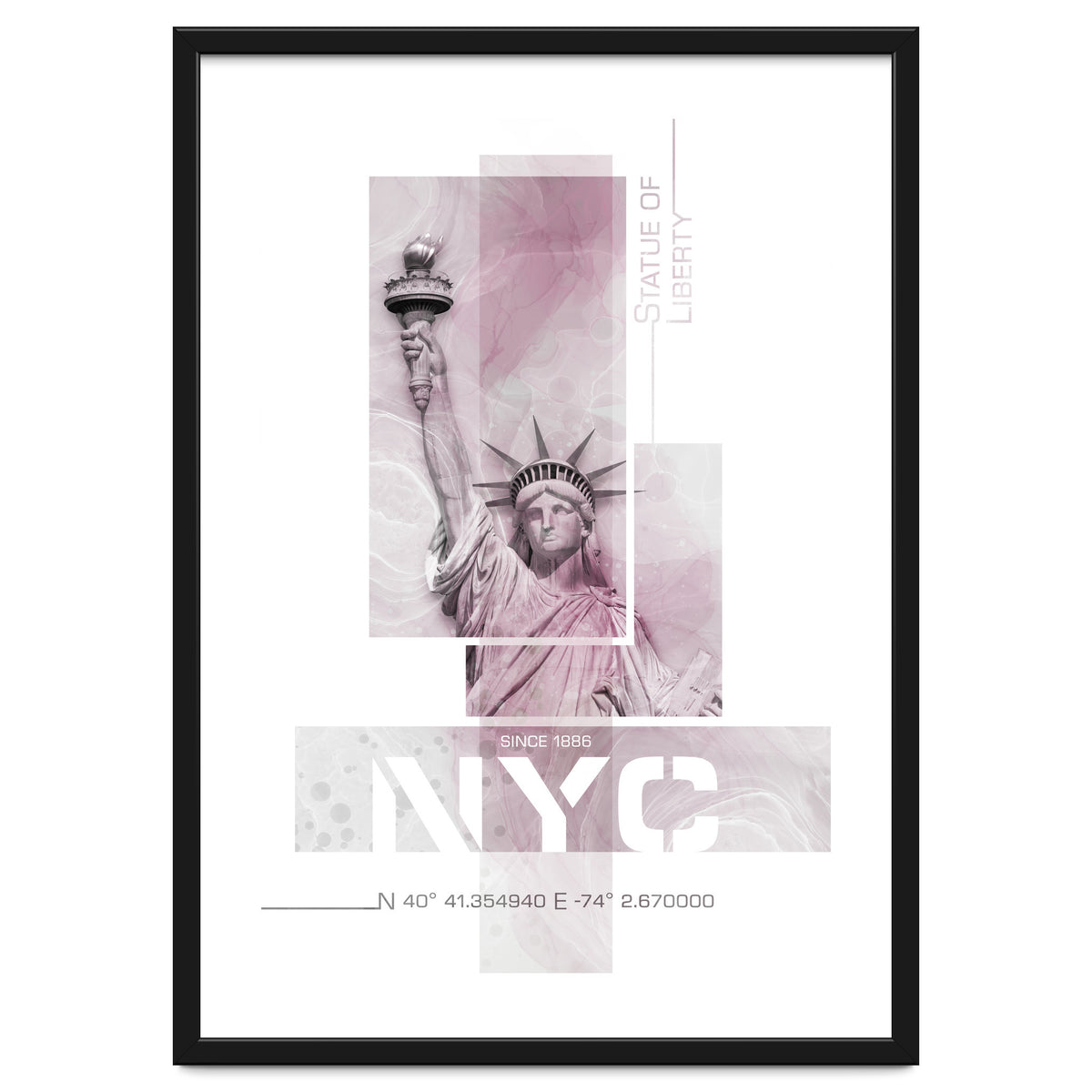 NYC Statue of Liberty | pink marble