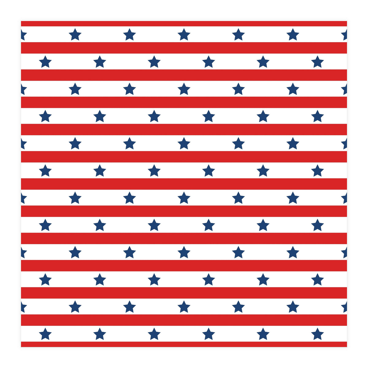 Blue And Red Stripes and stars (Print Only)