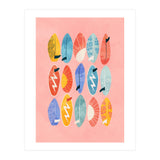 Surfing Board Pink (Print Only) thumbnail