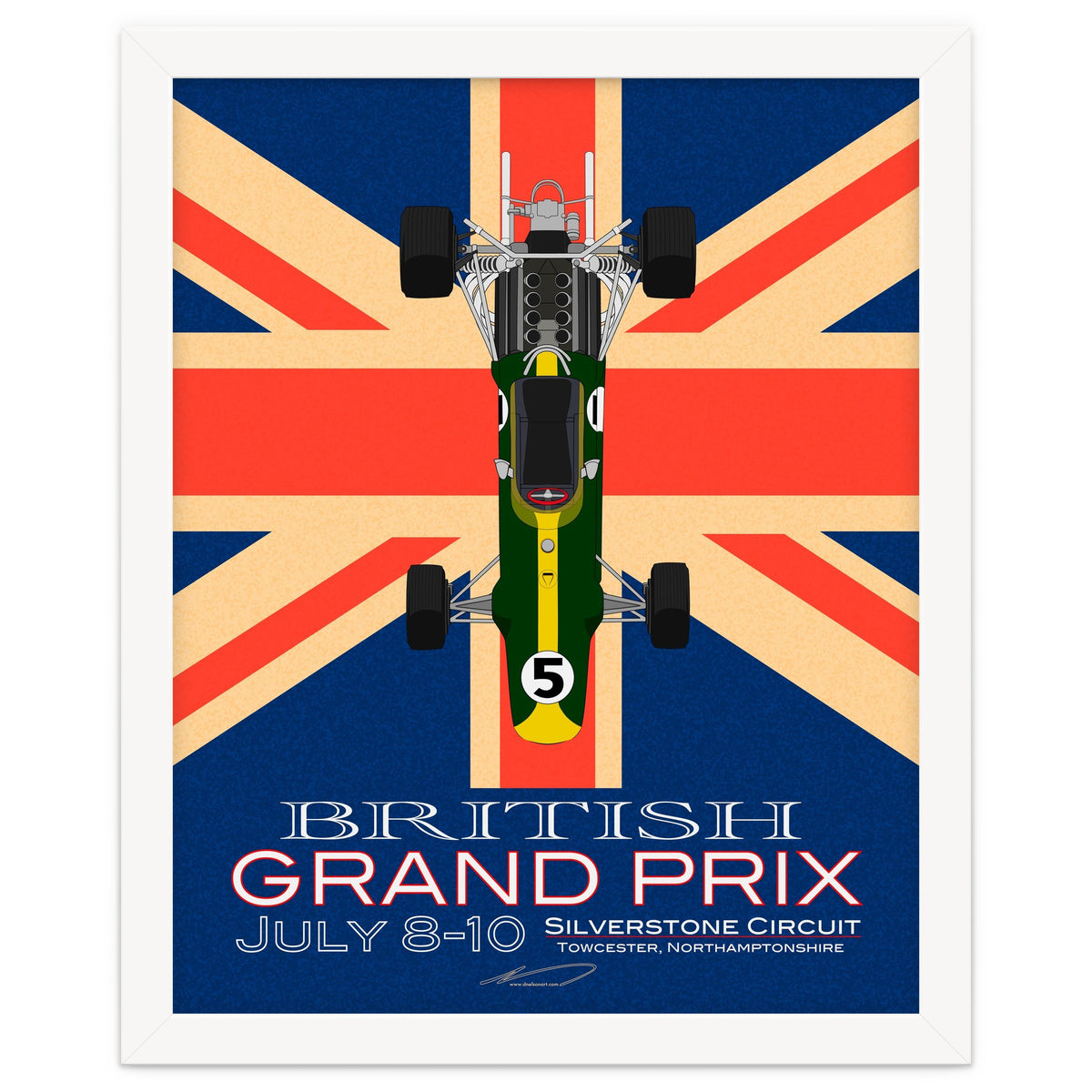 British Grand Prix poster