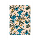 Blooming blossoms bluish I (Print Only) thumbnail