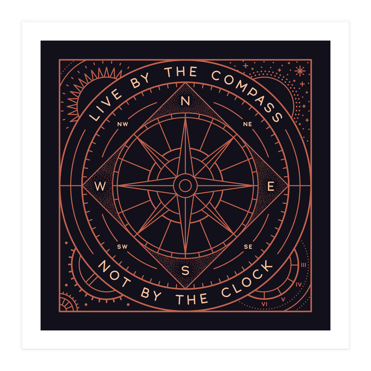 Live By The Compass (Print Only)