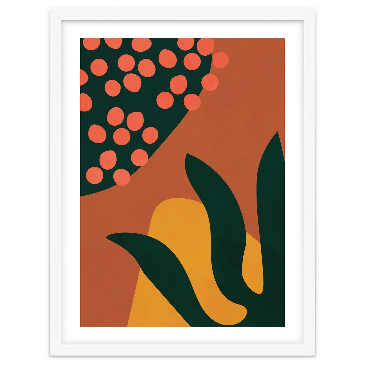 Abstract Boho Botanical Minimalist Modern