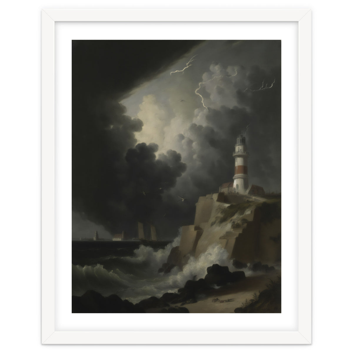 Lighthouse In A Storm