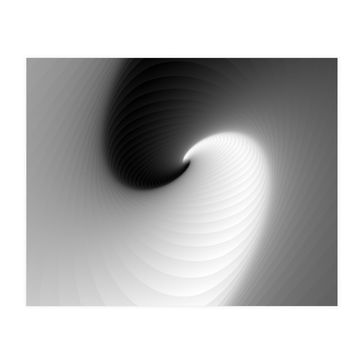 Abstract White & Black  (Print Only)