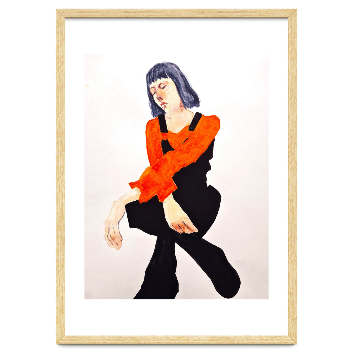 Untitled #60 - Woman in organge and black