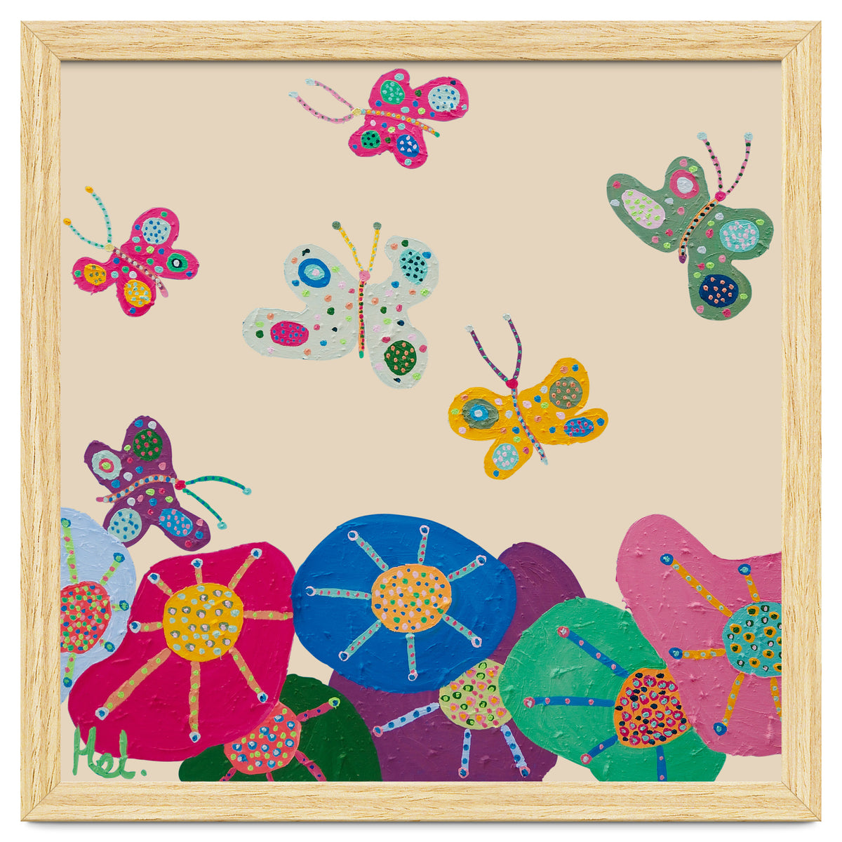 Butterflies Garden (pink)