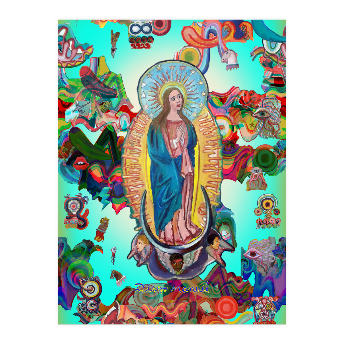 Virgen Y Graffiti 22 (Print Only)
