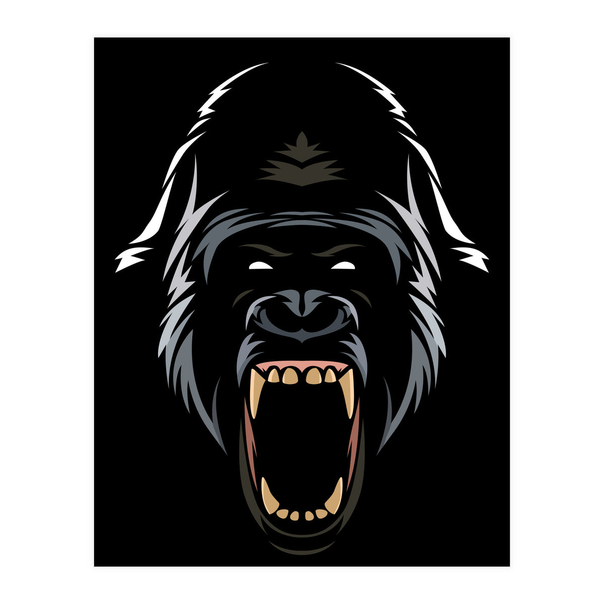 Gorilla Tribal (Print Only)