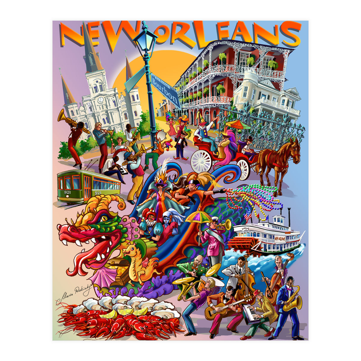 New Orleans Illustration (Print Only)