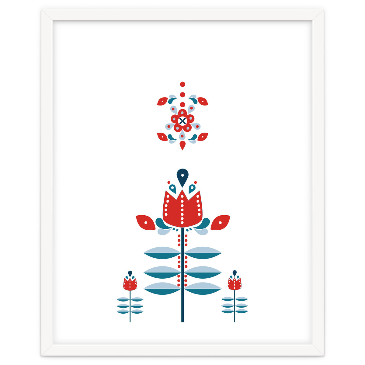 Scandinavian Folk Flowers