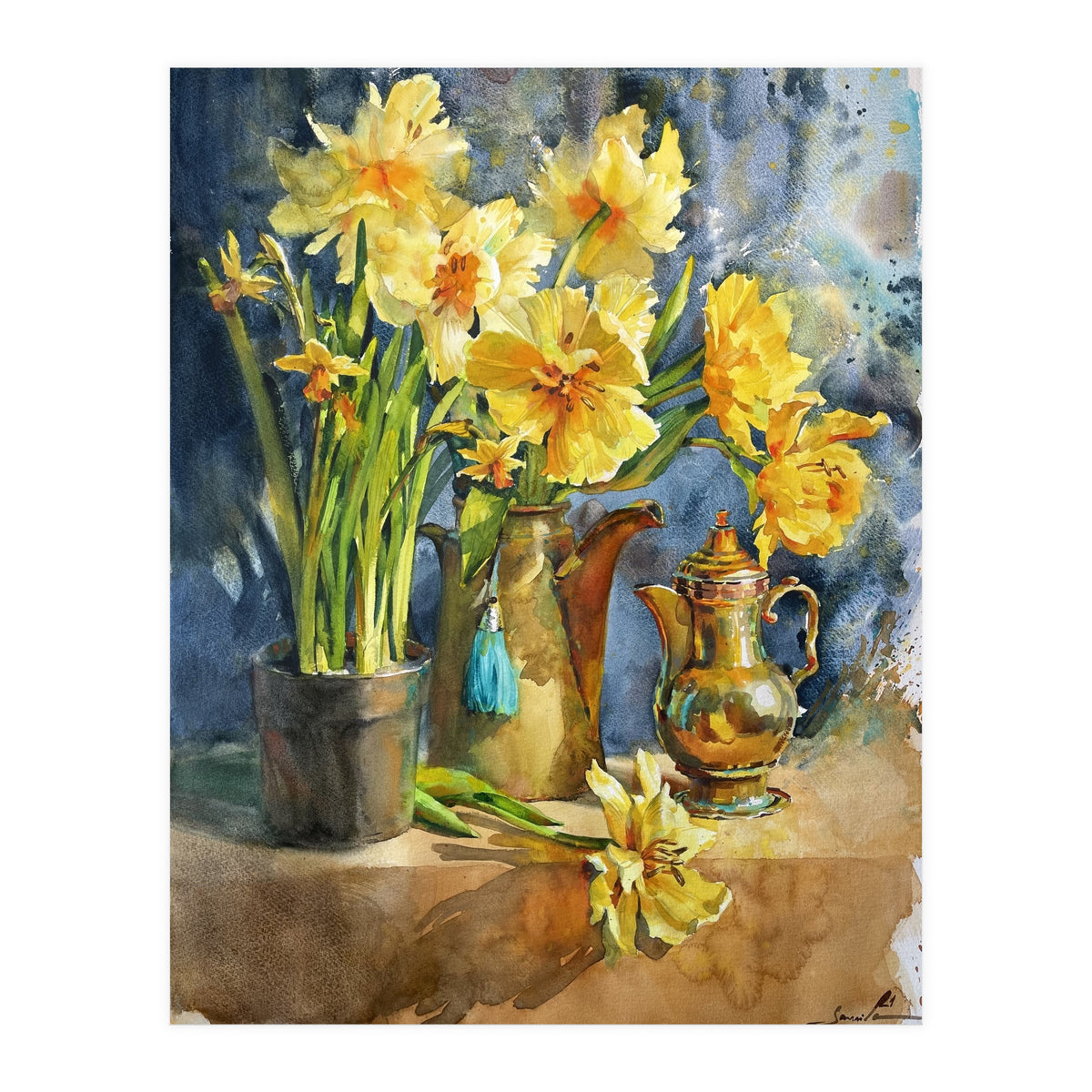 Sunny Flower Still Life (Print Only)