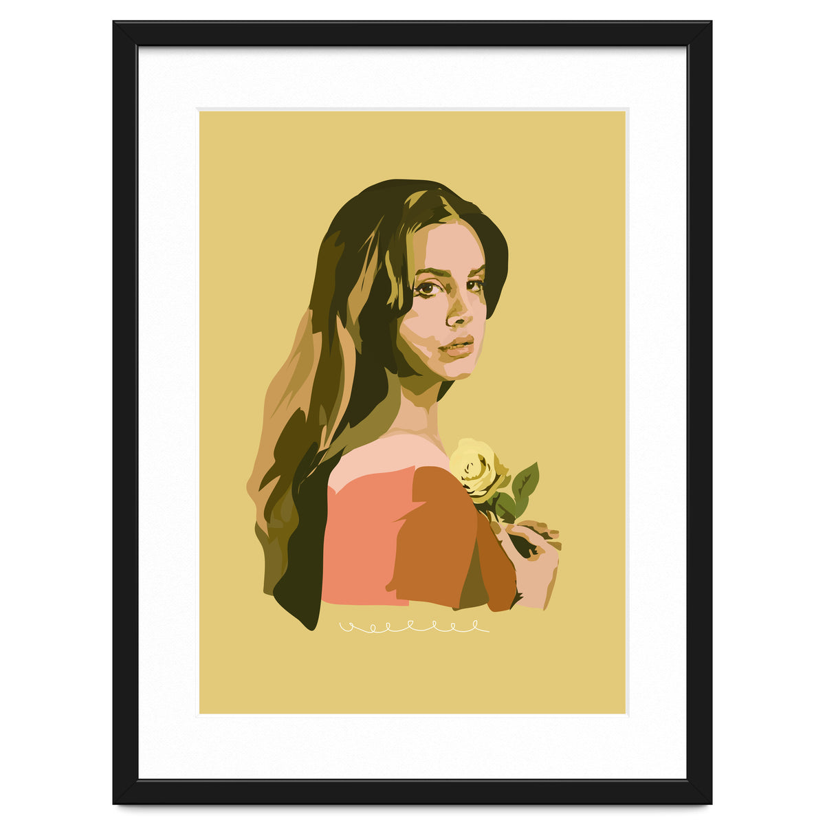 Lana Del Rey With Rose