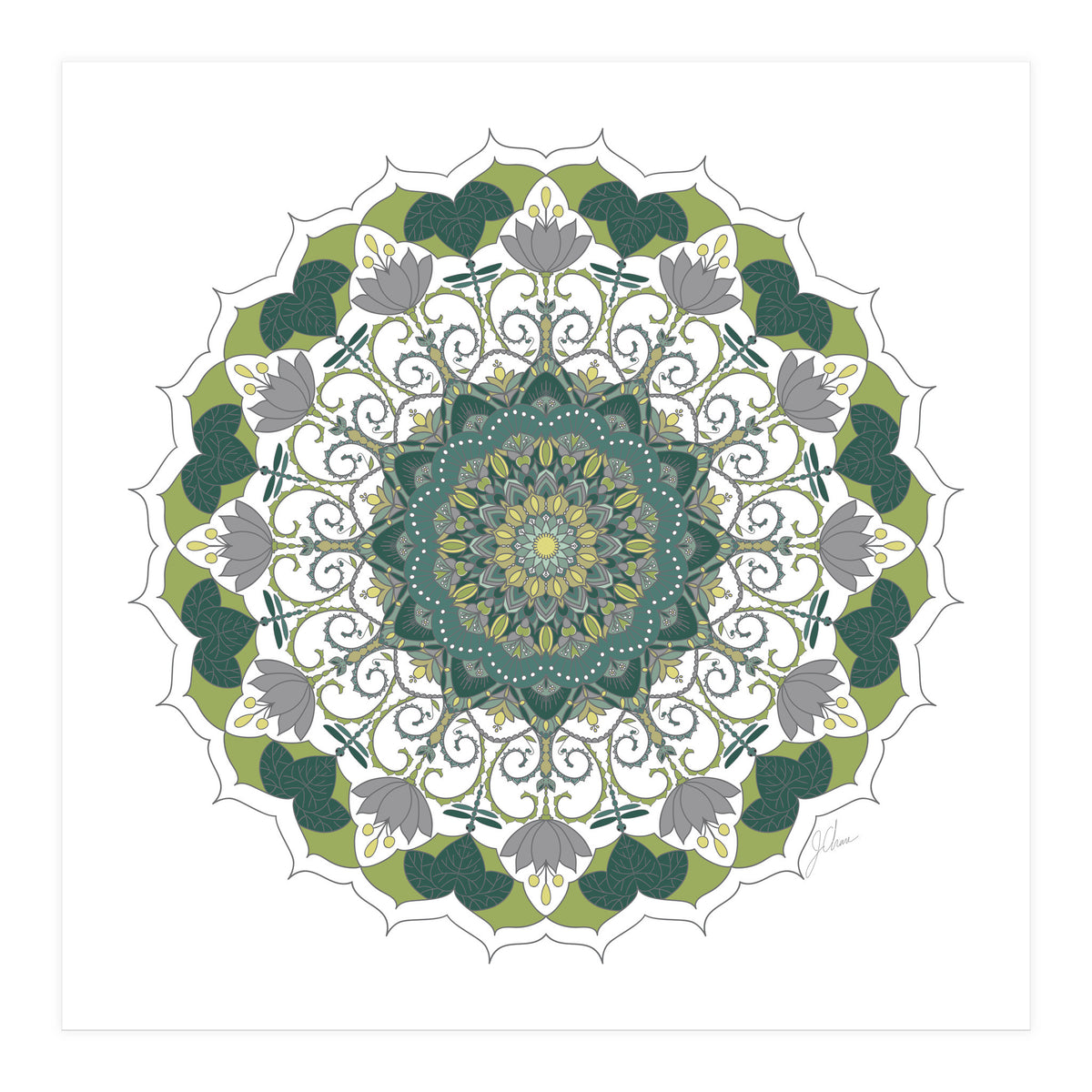 Elegant Mandala (Print Only)