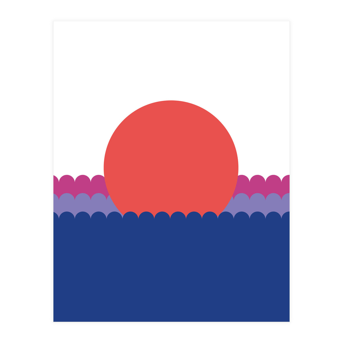 Sunset1 Rgb  White (Print Only)