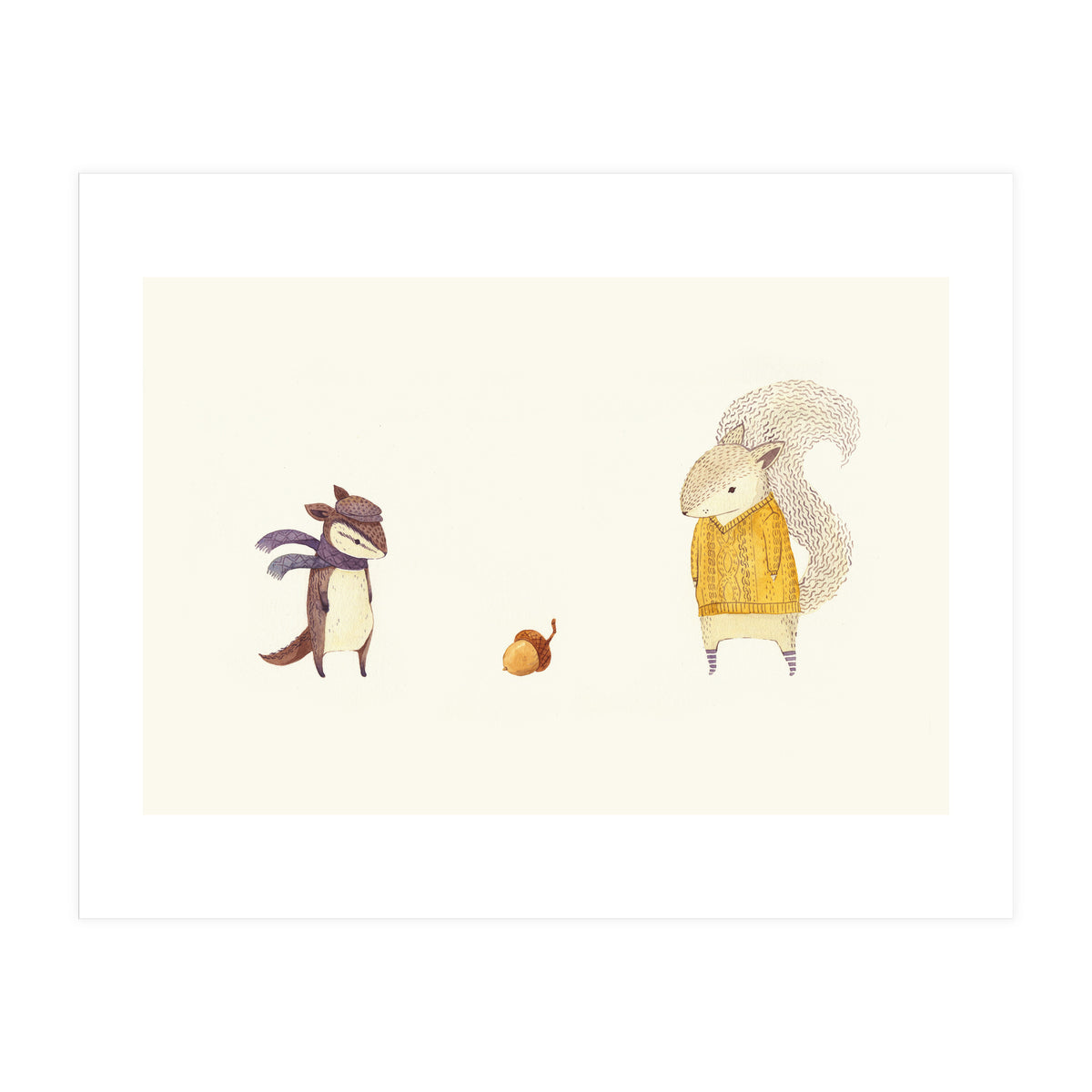 The Last Acorn Of Autumn (Print Only)