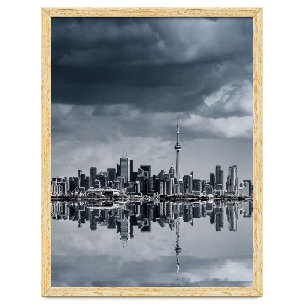 Toronto Skyline From Colonel Samuel Smith Park Reflection No 1