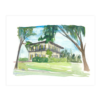 Key West Florida Conch Dream House Hemingway House (Print Only)