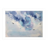 Dramatic sky || watercolor (Print Only) thumbnail