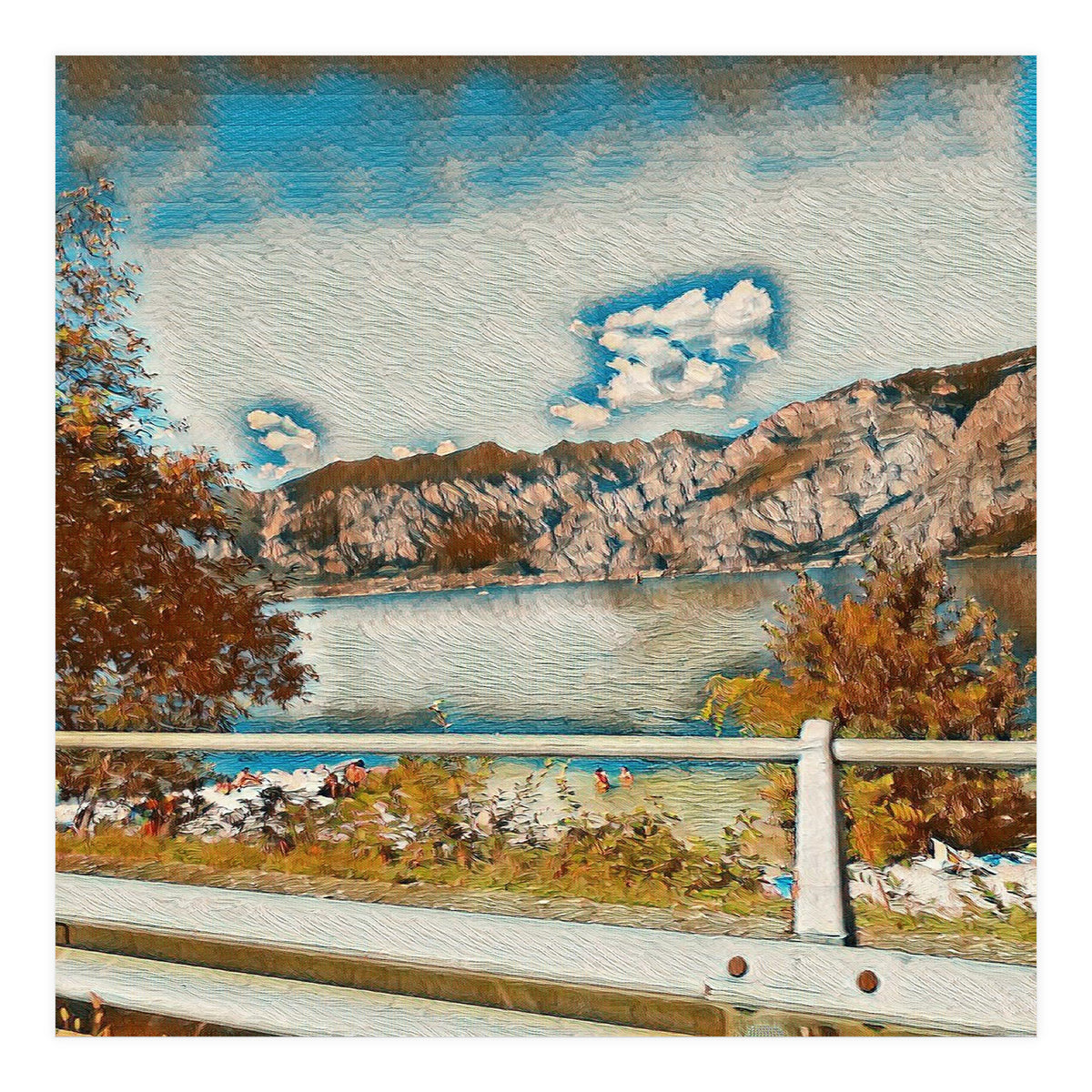 Sunny Garda Lake, italy. (Print Only)