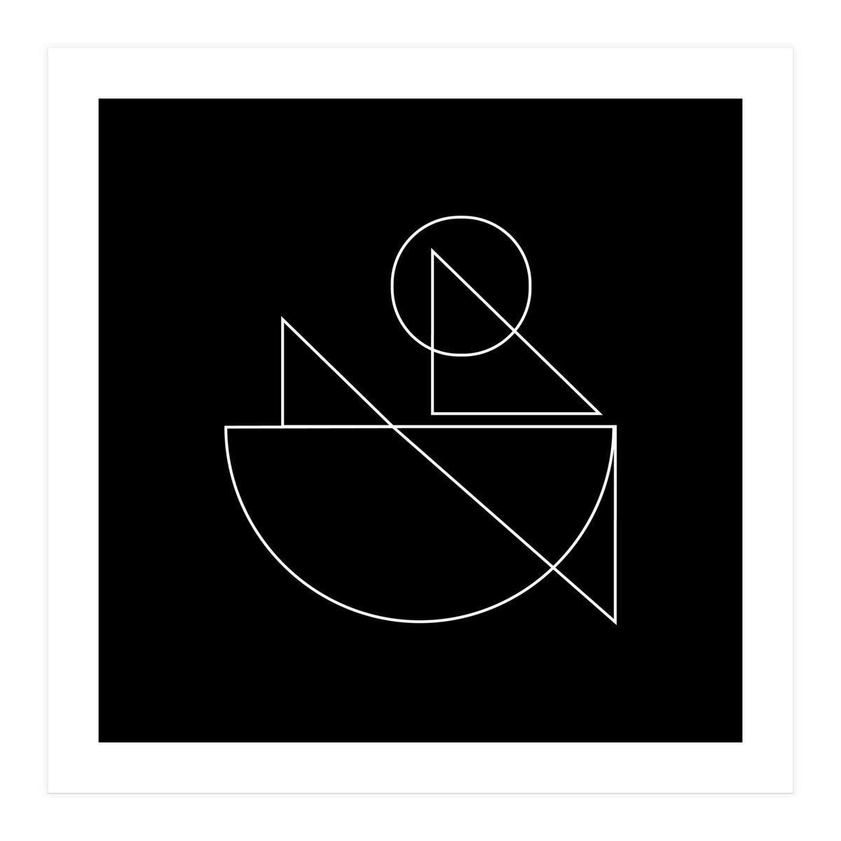 Fisherman | abstract minimal (Print Only)