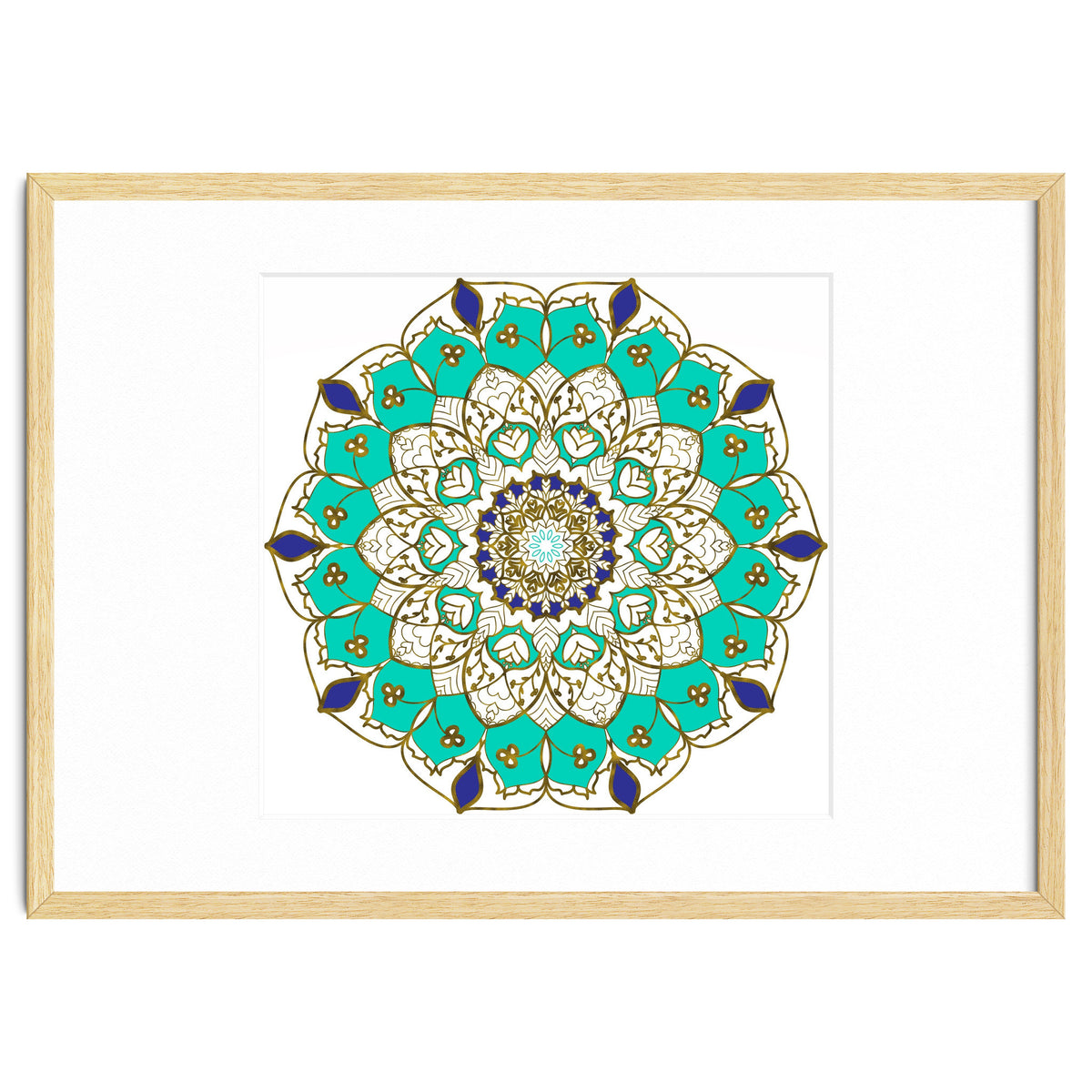 Blue and Gold Mandala