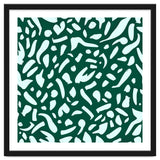 Deep Emrald | Green Terrazzo Pattern | Fun Funky Eclectic Modern Boho Painting thumbnail