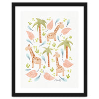 Jungle Giraffes | Pastel