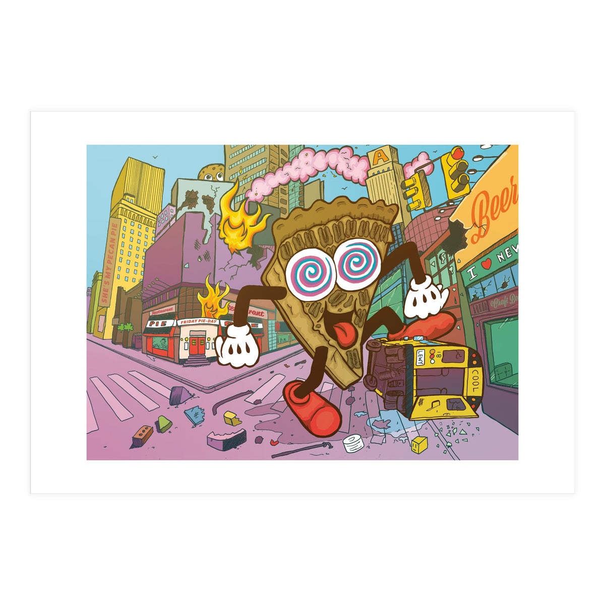 Pecan Psychosis - 12.3% ABV Bourbon Barrel Aged Pecan Maple Stout - Amundsen Brewery (Print Only)