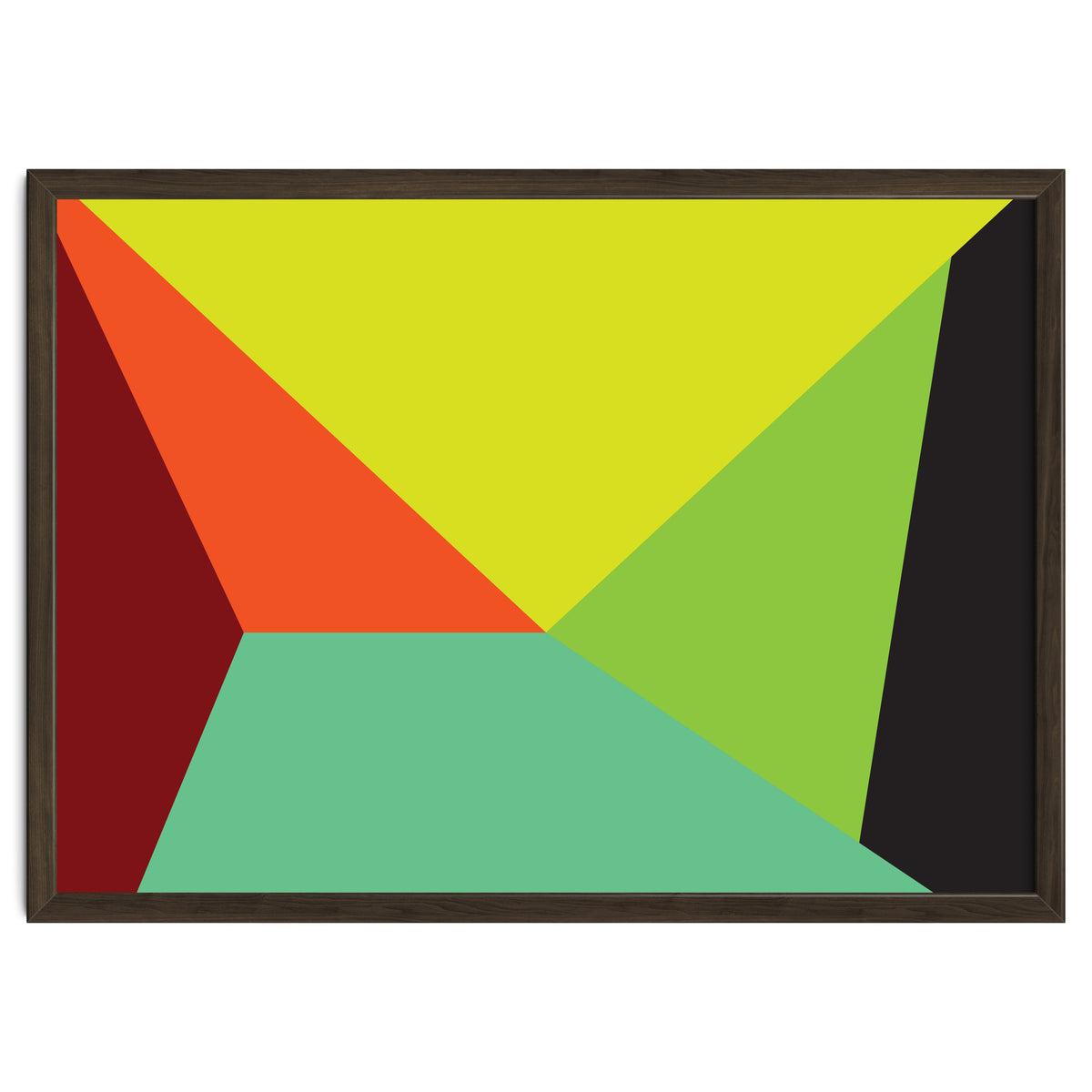 Geometric Shapes No. 31 -  yellow, orange & green