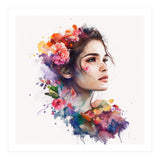 Watercolor Tropical Woman #19 (Print Only) thumbnail
