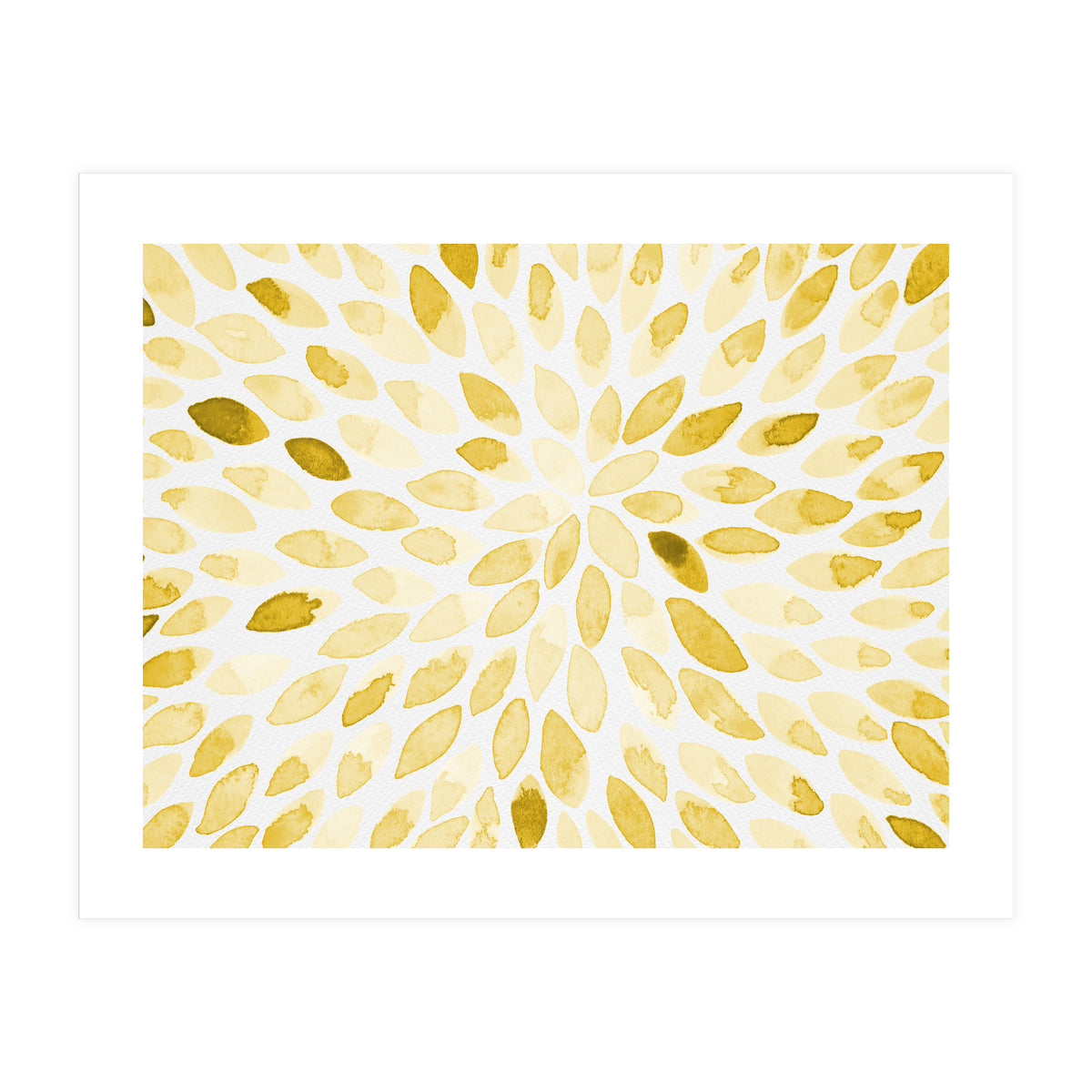 Watercolor Burst Yellow (Print Only)