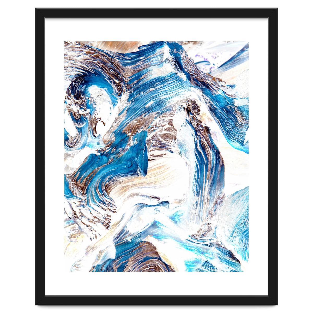 Clarity | Abstract Ocean Earth Sea Graphic | Scandinavian Nature Sky Waves Space