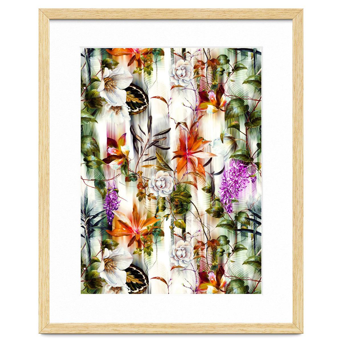 Abstract Motion Blur Floral