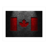 Canadian Flag Stone Texture (Print Only) thumbnail