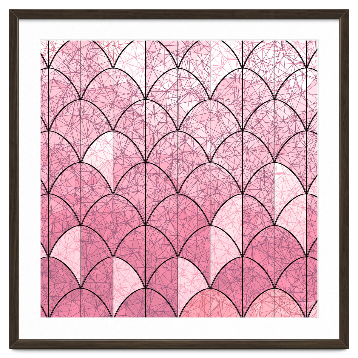 Mermaid scales pink and black