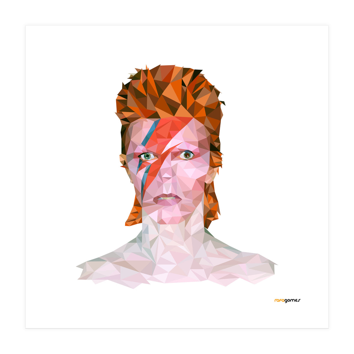 David Bowie Low Poly (Print Only)