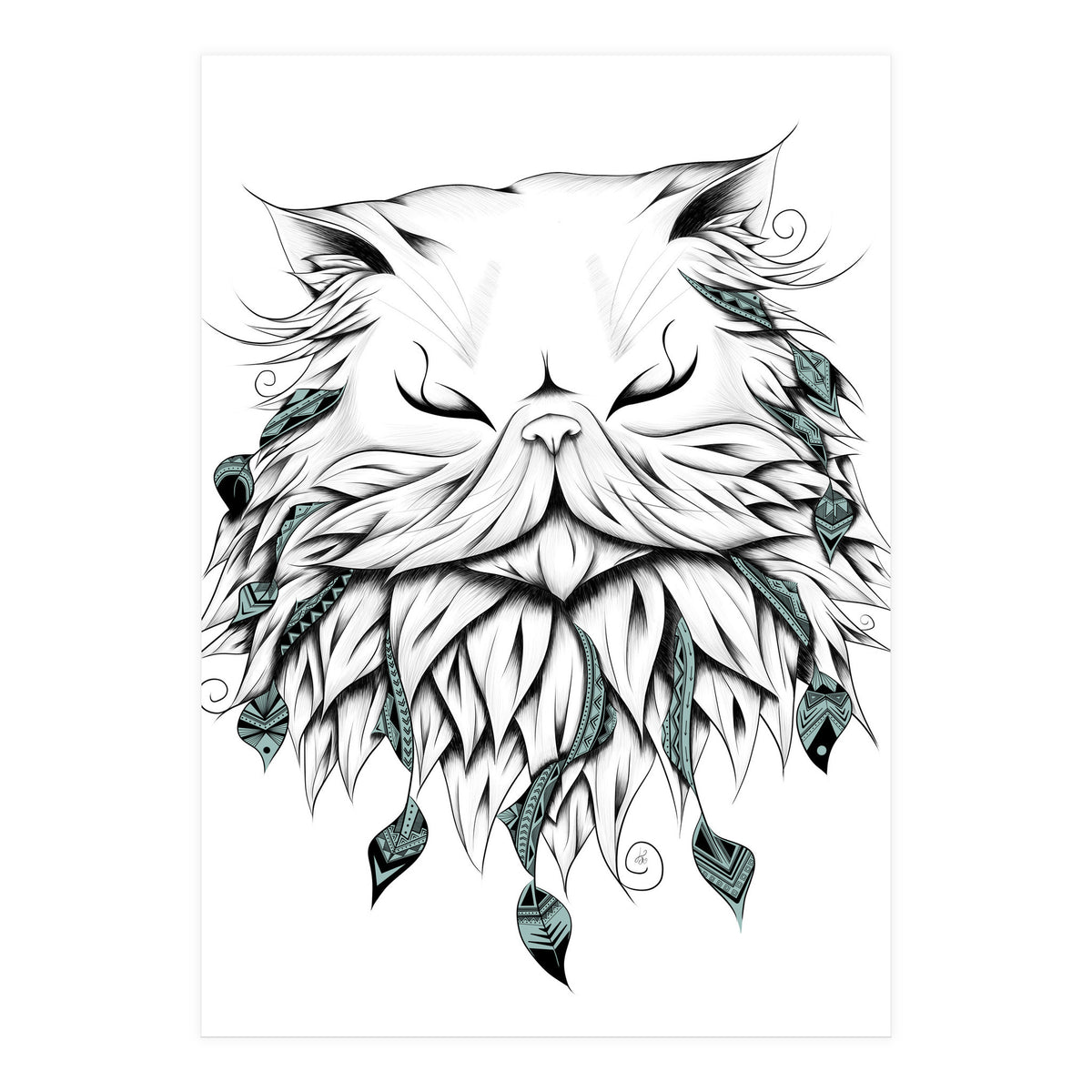 Poetic Persian Cat (Print Only)