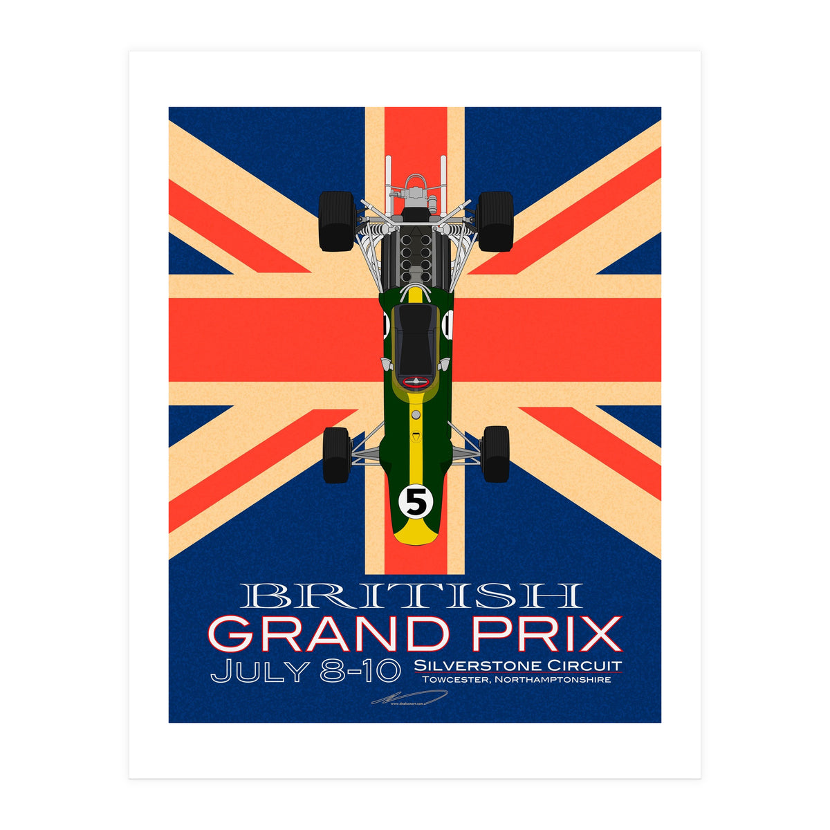 British Grand Prix poster (Print Only)
